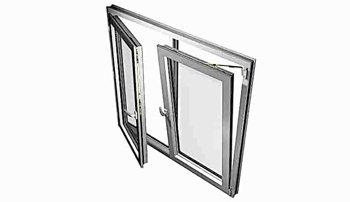 Çift Kanat Açılım PVC Pencereler